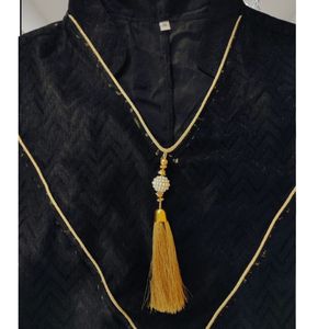 Vestido Abaya Maxi con Silueta en A, Patrón Geométrico y Dobladillo Bordado CP, Tendencias 2026, para la Noche, Transpirable, Elegante y Modesto - Product Image 6