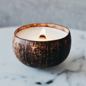 Dinner table decor natural scented vessel <b>candles</b> luxury coconut shell <b>candle</b> supplier price - Product Image 6