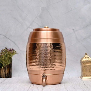 Réservoir d'eau en cuivre pur martelé pour distributeur d'eau, idéal pour une eau potable saine (vente en gros) - Product Image 4