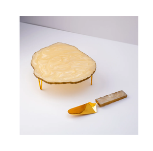 Exclusive Handmade Epoxy Resin <b>cake</b> Stand & <b>Server</b> Customizable Options Dishwasher Safe Hotel & Home Dessert Display - Product Image 4
