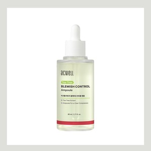Sérum coréen pour le soin de la peau Acwell Tea Tree Blemish Control Ampoule 80ml, sérum visage à la niacinamide - Product Image 1
