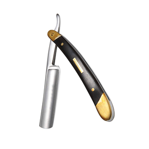 Rasoir de barbier pour hommes, pour le rasage du corps et des zones intimes, avec manche en bois - Product Image 5