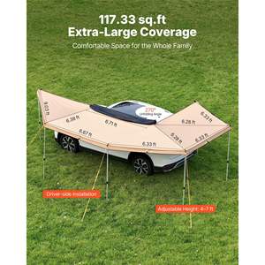 Funda para Coche Todoterreno Impermeable de 270 Grados con Protección UV50+ para Todo Clima, 117 Pies Cuadrados, para SUV, Camioneta, Camping, Lado del Conductor - Product Image 3
