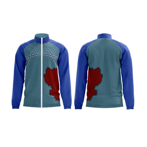 Chaqueta Deportiva con Estampado Gráfico para Hombre, Chaqueta Deportiva con Cierre Completo, Cuello Alto, Ligera, Cortavientos - Product Image 1