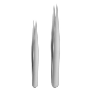 Pinces à cils en acier inoxydable de haute qualité pour salons de beauté, pinces de précision antistatiques durables avec option de logo personnalisé - Product Image 1