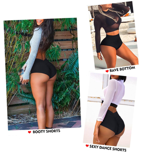 Shorts Deportivos de Cintura Alta para Mujer, Shorts de Gimnasio con Efecto Scrunch, Ropa Deportiva sin Costuras Personalizada, Fabricante OEM - Product Image 5