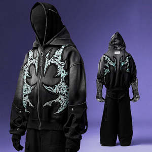 Sweat-shirts à épaules tombantes pour femme et homme, pull en tricot, style décontracté d'hiver, design oversize, sweat-shirt à capuche pour homme - Product Image 2