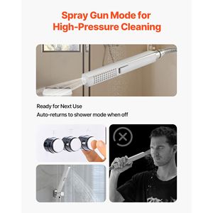 Système de douche thermostatique à effet pluie de 12 pouces à montage au plafond et ensemble de robinetterie de douche 2-en-1 avec douchette murale de 6 pouces – Accessoire - Product Image 4