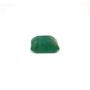 10.3 Carat Oval Heart or Emerald Cut Loose Synthetic Zambian Emerald Gemstone for Fine Jewelry - Product Image 3