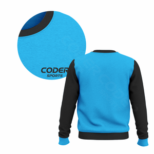 Ribbed Collar Sweatshirt Cotton Sweatshirt Oversized <b>Pullover</b> Custom Logo Hoodie <b>Men's</b> Custom Heavy Weight Screen Print Logo - Product Image 3