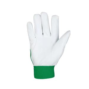 Gants de travail de sécurité pour la maintenance des véhicules, en cuir/polyester, antidérapants, durables, respirants, avec poignets élastiques, industriels - Product Image 4