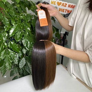 Vente en gros de kératine vietnamienne non transformée 100 g/paquet I Tip Extensions de cheveux humains bruts et pour toutes les couleurs mourantes - Product Image 6