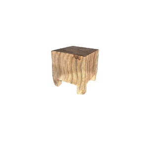 Handcrafted Mango Wood Sculptural Corner <b>Side</b> <b>Table</b> | Wholesale Artisan Furniture - Product Image 2