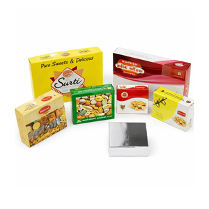 กล่องบรรจุภัณฑ์ขนมเคลือบลามิเนตคุณภาพสูง จำหน่ายจำนวนมาก |   โรงงานผลิตขนมอินเดียพรีเมียม กล่องของขวัญ ราคาโรงงาน บรรจุภัณฑ์ - Product Image 3