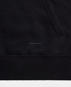 Sudadera con Capucha Unisex de Alta Calidad para Invierno 2026, Diseño Simple, Holgada, Transpirable, Cuello Redondo, Color Negro Sólido, Impresión Digital, 100% Algodón - Product Image 4