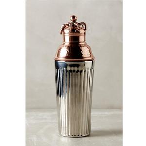 Coctelera de Lujo Octopus Copper, Coctelera Cobbler de Acero Inoxidable Martillado, Set Profesional de Barware, Mezclador de Bebidas Metálico de 24oz - Product Image 1