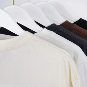 T-shirt Homme Décontracté à Coupe Slim en Jersey 100% Coton Lourd 300gsm Personnalisé à Séchage Rapide avec Motif et Épaules Tombantes – Nouvelle Collection - Product Image 2