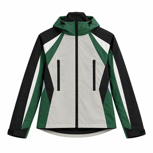 Chaqueta Bomber Unisex Azul de Lona con Cierre de Cremallera, Transpirable, Resistente al Viento, con Capucha, Relleno de Plumón, Informal, de Punto, Manga Larga, Color Sólido - Product Image 6