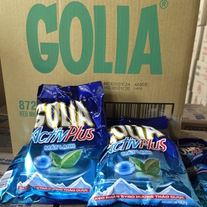 ลูกอมแอคทีฟพลัส มิ้นท์ ฮาร์ดแคนดี้ 108.9 กรัม ยี่ห้อโกลิอา ช่วยให้ลมหายใจสดชื่น บรรจุในถุง ราคาส่ง ขายส่ง จำหน่ายต่างประเทศ - Product Image 3
