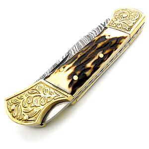 New Natural <b>Bone</b> <b>Handle</b> Pocket Survival Folding <b>Knife</b> 2026 Model Wholesale High Quality Outdoor Hunting Camping Folding <b>Knife</b> - Product Image 3