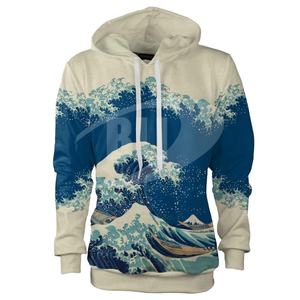 เสื้อฮู้ดแบบสวมหัวพิมพ์ซับลิเมชันสำหรับผู้ชายผ้าฟลีซผ้าฝ้ายโพลีเอสเตอร์100% ดีไซน์ตามสั่งพร้อมโลโก้แบรนด์สำหรับทุกเพศ - Product Image 1