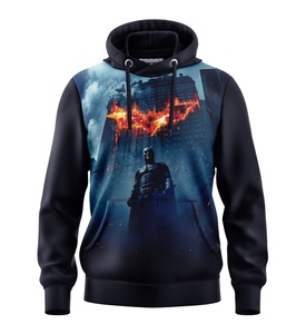 Sudadera con Capucha Oversize Inspirada en Dark Hero, Sudadera con Estampado Gráfico de Dark Knight, Estilo Streetwear, Sudadera con Capucha para Otoño e Invierno - Product Image 1