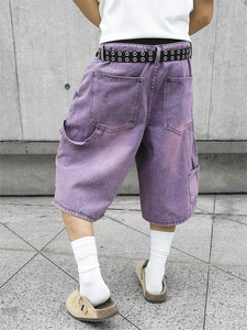 Pantalones cortos de mezclilla clásicos para hombre, corte ajustado, ropa informal de verano, tela suave y cómoda - Product Image 5