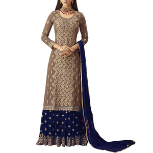 Nouvelle Collection : Shalwar Kameez Femme en Dentelle Brodé Lourd à Motif Uni, Robe de Soirée Personnalisable avec Logo pour Dames - Product Image 6