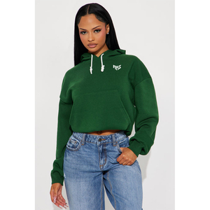 Sudaderas Cortas para Mujer al por Mayor, Ropa Casual Urbana, Sudadera con Capucha, Proveedor de Ropa de Moda Personalizada en EE. UU. - Product Image 1