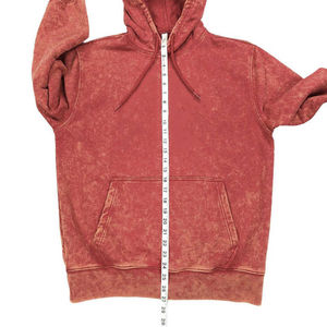 Sweat à capuche tendance de haute qualité 100% Coton délavé à l'acide, style streetwear, effet vieilli, pour homme, hiver, coupe ample, avec poche - Product Image 3