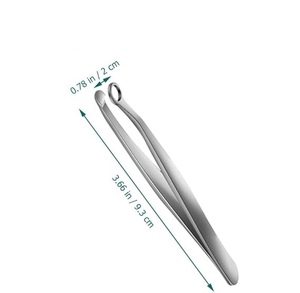 Pinzas para Recortar el Vello de la Nariz, Pinzas para Cejas de Acero Inoxidable con Punta Puntiaguda, Diseño Moderno y Duradero para la Rutina de Cuidado Facial - Product Image 4