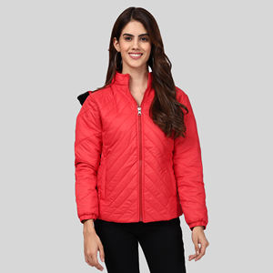 Chaqueta Bomber de Lana para Mujer, Elegante, con Capucha Estampada, Forro de Lana, Secado Rápido, para Invierno - Product Image 3