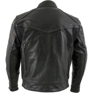 Blouson de moto Cruiser en cuir de buffle noir premium pour homme 2025, protection CE Armort, taille 5X-Large, vêtements de course automobile - Product Image 3