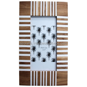 Fram Timber Resin Luxury Eco-friendly Photo <b>Frame</b> Customized Color Inlay High Quality Safety Packing Durable Wood Metal MDF - Product Image 1