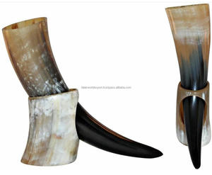 Corne à boire Viking pour bière corne polie de boeuf/vache de haute qualité pour boire corne naturelle fabriquée logo personnalisé de l'inde FWE - Product Image 3