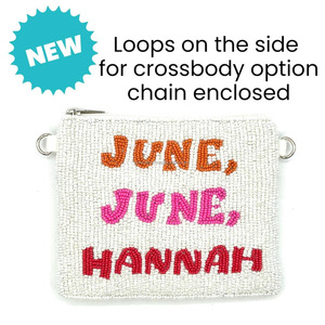 Custom Name Beaded Coin Purse Handmade Embroidered Zipper Pouch Personalized Gift Seed <b>Beads</b> Luxury Designer Clutch Bag Compact - Product Image 3