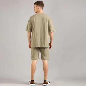 Ensembles d'été pour hommes : Survêtement tendance, short décontracté, ensemble jogging 2 pièces en coton respirant - Product Image 4