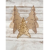 Décoration de Noël en bois découpée au laser en gros, arbre de Noël en bois avec étoile pour table, cadeaux artisanaux de décoration de fête