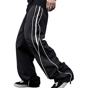 กางเกงวอร์มไนลอนลำลองสำหรับผู้ชายเอวยางยืดขาตรง - Product Image 1