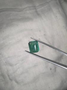 3.50 Carat Natural Zambian Emerald Octagon Shape Loose Emerald Gemstone Rich Green Color for Rings Pendants Jewelry Wholesale - Product Image 3