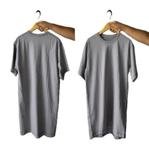 100% Organic Cotton Knitted O-Neck Short Sleeve Casual Women's T-Shirts Solid Pattern Green Washed Eco-Friendly Anti-Wrinkle - Product Image 5
