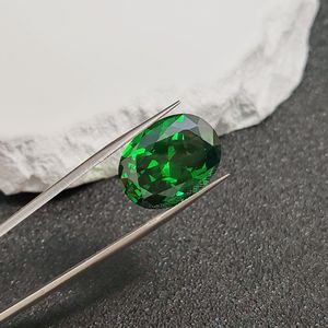 Émeraude naturelle taille ovale, forme œuf, facettes, vert moyen, émeraude en vrac, plusieurs tailles, vente en gros - Product Image 5