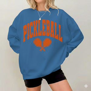 Sweat-shirt oversize tendance pour femme, col montant, en molleton brossé doux, avec logo frontal, coupe décontractée, idéal pour l'hiver - Product Image 4