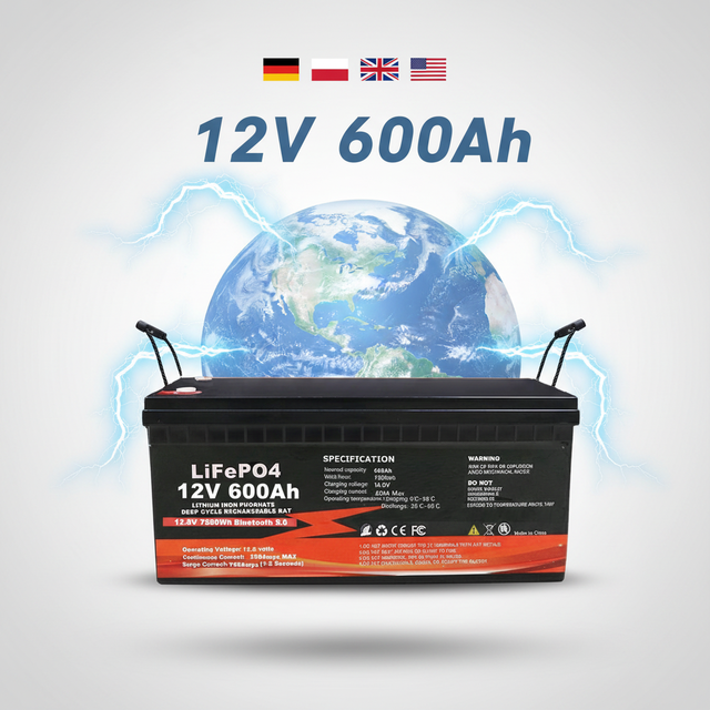 12V 600Ah Cycle-ready Prismatic Lithium-ion Batteries Lifepo4 Battery,lithium Ion Batteries Pack Solar Energy System Lithiume