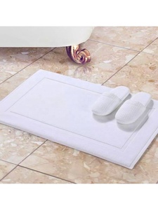 Tapis de bain en coton 100% à séchage rapide, design personnalisé en relief, respectueux de l'environnement, pour hôtel, spa et resort - Product Image 6