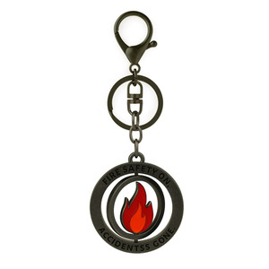 Regalos promocionales de recuerdo, llavero de metal negro de lujo personalizado y de primera calidad - Product Image 3