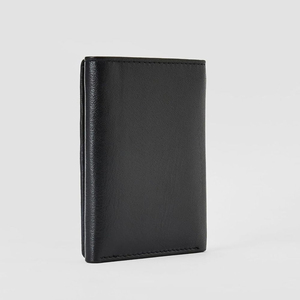 Portefeuille fin en cuir véritable personnalisé fait main avec fermeture éclair et doublure en PVC imperméable – Court, pour homme et femme - Product Image 2