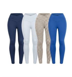 Leggings pour femmes taille haute sans couture, extensibles, respirants, effet ventre plat, pour le sport, le yoga et le fitness - Product Image 3