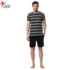 Camiseta y Pantalones Cortos Casuales de Verano para Hombre, Transpirables, de Color Sólido, para Jóvenes, en Oferta - Product Image 1