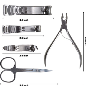 Ensemble de manucure et pédicure professionnel personnalisé en acier inoxydable de haute qualité, durable et à faible MOQ, pour usage personnel, prix abordable - Product Image 3